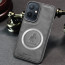 Vaku ® Vivo Y75 5G Astrid Luxury PU Leather Electroplated Magnetic Magsafe Shockproof Bumper Protective Back Cover