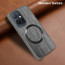 Vaku ® Vivo Y75 5G Diamond Plume Pattern Magnetic Magsafe Matte Soft-Touch Texture Back Cover