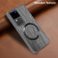 Vaku ® Vivo V30 5G Diamond Plume Pattern Magnetic Magsafe Matte Soft-Touch Texture Back Cover