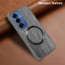 Vaku ® Samsung Galaxy S25 Diamond Plume Pattern Magnetic Magsafe Matte Soft-Touch Texture Back Cover