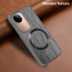 Vaku ® Vivo V40e 5G Diamond Plume Pattern Magnetic Magsafe Matte Soft-Touch Texture Back Cover