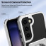 Vaku Luxos ® Samsung Galaxy S23 Axion Armor Military Grade Protective Case with Magnetic Ring Holder Kickstand Back Cover