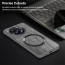 Vaku ® OnePlus 12R Diamond Plume Pattern Magnetic Magsafe Matte Soft-Touch Texture Back Cover