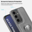 Vaku ® Samsung Galaxy S24 FE Regal Shield Metal Lion Engraved Leather Protective Back Cover