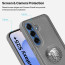 Vaku ® Samsung Galaxy S25 Plus Regal Shield Metal Lion Engraved Leather Protective Back Cover