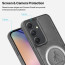 Vaku ® Samsung Galaxy A54 5G Astrid Luxury PU Leather Electroplated Magnetic Magsafe Shockproof Bumper Protective Back Cover