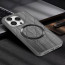 Vaku ® Apple iPhone 15 Pro Diamond Plume Pattern Magnetic Magsafe Matte Soft-Touch Texture Back Cover