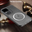 Vaku ® Vivo V30 5G Astrid Luxury PU Leather Electroplated Magnetic Magsafe Shockproof Bumper Protective Back Cover
