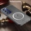 Vaku ® Vivo Y200e 5G Astrid Luxury PU Leather Electroplated Magnetic Magsafe Shockproof Bumper Protective Back Cover