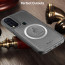 Vaku ® Vivo Y30 Astrid Luxury PU Leather Electroplated Magnetic Magsafe Shockproof Bumper Protective Back Cover