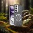 Vaku ® Oppo Reno12 5G Astrid Luxury PU Leather Electroplated Magnetic Magsafe Shockproof Bumper Protective Back Cover