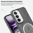 Vaku ® Oppo Reno12 5G Astrid Luxury PU Leather Electroplated Magnetic Magsafe Shockproof Bumper Protective Back Cover