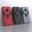 Vaku ® Vivo S1 Pro Falcon Metal Ring Grip Kickstand Shockproof Hard Bumper Dual Layer Rugged Case Cover