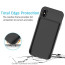 Rock ® iPhone X Battery Case Top TPU Material High Power 6,000 mAh Wire-Less Battery Case Black