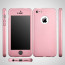 i-Paky ® Apple iPhone 5 / 5S / SE 360 Full Protection Metallic Finish 3-in-1 Ultra-thin Slim Front Case + Tempered + Back Cover