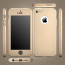 i-Paky ® Apple iPhone 5 / 5S / SE 360 Full Protection Metallic Finish 3-in-1 Ultra-thin Slim Front Case + Tempered + Back Cover