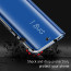 Vaku ® Samsung Galaxy A40 Mate Smart Awakening Mirror Folio Metal Electroplated PC Flip Cover