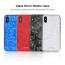 VAKU ® Samsung Galaxy A50 Glossy Marble with 9H hardness tempered glass overlay Back Cover