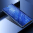 Vaku ® Samsung Galaxy J8 Mirror Smart Awakening Folio Metal Electroplated PC Flip Cover