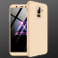 GKK ® Samsung Galaxy A6 Plus  3-in-1 360 Series PC Case Dual-Colour Finish Ultra-thin Slim Front Case + Back Cover