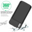 Rock ® iPhone X Battery Case Top TPU Material High Power 6,000 mAh Wire-Less Battery Case Black