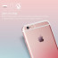 Rock ® Apple iPhone 6 / 6S Iris Dual Gradient Colour Finish with Full Transparent Display TPU Soft / Silicon Case
