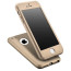 i-Paky ® Apple iPhone 5 / 5S / SE 360 Full Protection Metallic Finish 3-in-1 Ultra-thin Slim Front Case + Tempered + Back Cover