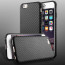 Vaku ® Apple iPhone 6 / 6S Carbon Fiber Finish Gel Grip Cover + Heat Air Holes Defender Case Back Cover