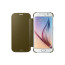 Vaku ® Samsung Galaxy Note 4 Mate Smart Awakening Mirror Folio Metal Electroplated PC Flip Cover