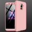 GKK ® Samsung Galaxy A6 Plus  3-in-1 360 Series PC Case Dual-Colour Finish Ultra-thin Slim Front Case + Back Cover
