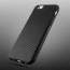 Vaku ® Apple iPhone 6 / 6S Carbon Fiber Finish Gel Grip Cover + Heat Air Holes Defender Case Back Cover
