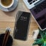 Vaku ® Redmi Note 9 Pro Max Mate Smart Awakening Mirror Folio Metal Electroplated PC Flip Cover