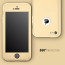 i-Paky ® Apple iPhone 5 / 5S / SE 360 Full Protection Metallic Finish 3-in-1 Ultra-thin Slim Front Case + Tempered + Back Cover