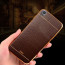 VAKU ® VIVO Y51L European Leather Stitched Gold Electroplated Soft TPU Back Cover