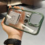 Vaku ® Apple iPhone 15 / 15 Plus Lens Flip Stand Holder Back Cover Case with Free Lens Protector
