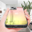 Vaku ® 2in1 Combo Apple iPhone 15 Plus Mirage Luxury Light Gradient Shockproof Case with Dust Filter Tempered Glass