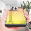 Vaku ® 2in1 Combo Apple iPhone 15 Pro Mirage Luxury Light Gradient Shockproof Case with Dust Filter Tempered Glass