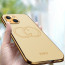 Vaku ® Apple iPhone 13 Skylar Leather Pattern Gold Electroplated Soft TPU Back Cover