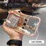 Vaku ® Apple iPhone 15 / 15 Plus Lens Flip Stand Holder Back Cover Case with Free Lens Protector