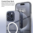 Vaku Luxos ® Apple iPhone 15 / 15 Plus / 15 Pro / 15 Pro Max Glassy MagPro Clear TPU Shockproof Scratch Resistant Certified Mag-Safe Protection Back Cover