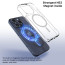 Vaku Luxos ® Apple iPhone 15 Pro Max Glassy MagPro Clear TPU Shockproof Scratch Resistant Military-Grade Certified Mag-Safe Protection Back Cover