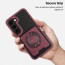 Vaku Luxos ® Samsung Galaxy S23 Axion Armor Military Grade Protective Case with Magnetic Ring Holder Kickstand Back Cover