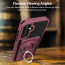 Vaku Luxos ® Samsung Galaxy A25 5G Axion Armor Military Grade Protective Case with Magnetic Ring Holder Kickstand Back Cover