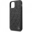 Mercedes Benz ® Apple iPhone 11 Bow Line Quilted Perforated Leather Back Cover