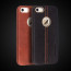 Vorson ® Apple iPhone 5 / 5S / SE Lexza Series Double Stitch Leather Shell with Metallic Logo Display Back Cover