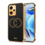 Vaku ® Xiaomi Redmi Note 12 Pro Skylar Leather Pattern Gold Electroplated Soft TPU Back Cover