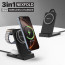 Vaku Luxos ® 23W Nexfold Magnetic Wireless Mag-Safe Charger Dock Station For iPhone 16/16 Plus/16 Pro/16 Pro Max, iPhone 15 14/13/12 Series / Airpods, Apple Watch Series 4 /3 /2 /1