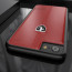 Ferrari ® Apple iPhone 7 Vertical Contrasted Stripe - Material Heritage leather Hard Case back cover