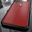 Ferrari ® Apple iPhone 8 Vertical Contrasted Stripe - Material Heritage leather Hard Case back cover