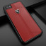 Ferrari ® Apple iPhone 7 Vertical Contrasted Stripe - Material Heritage leather Hard Case back cover